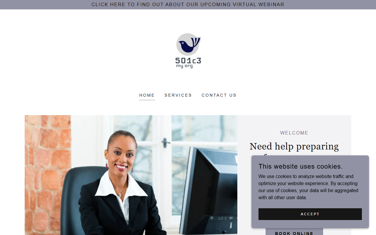 501c3myorg.com screenshot