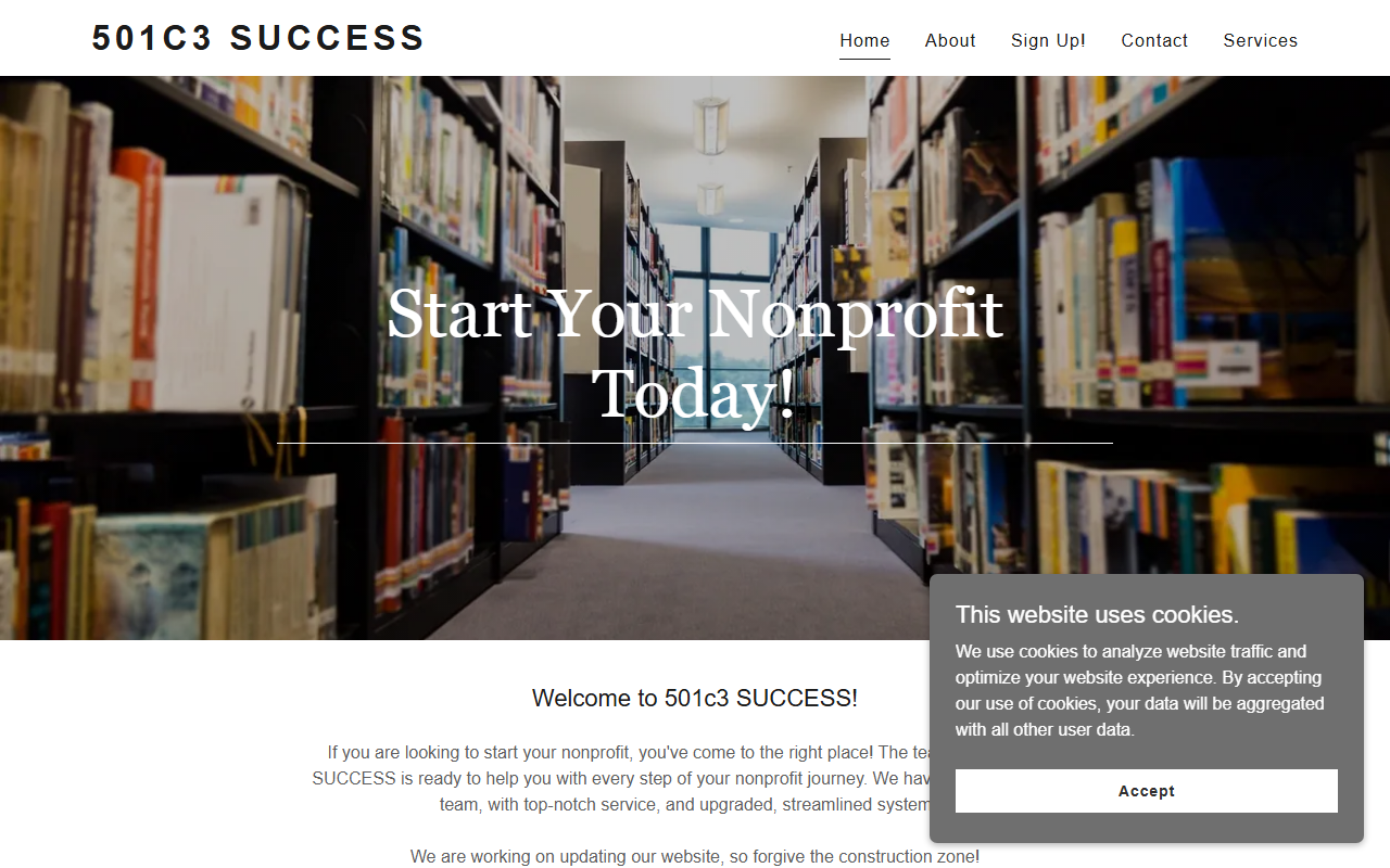 501c3success.com screenshot