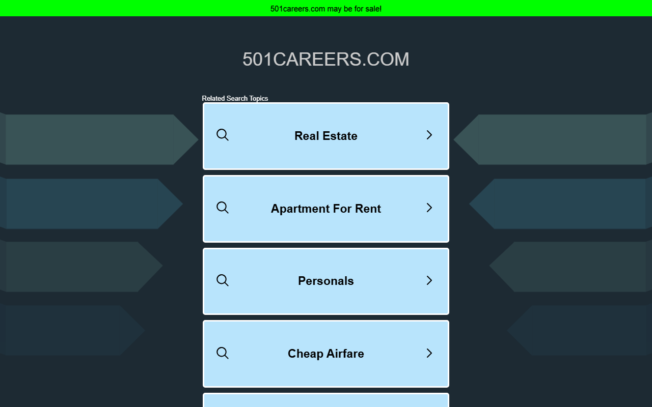 501careers.com screenshot