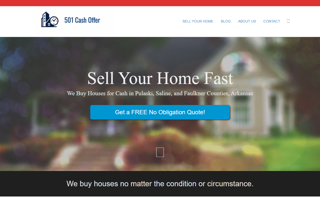 501cashoffer.com screenshot
