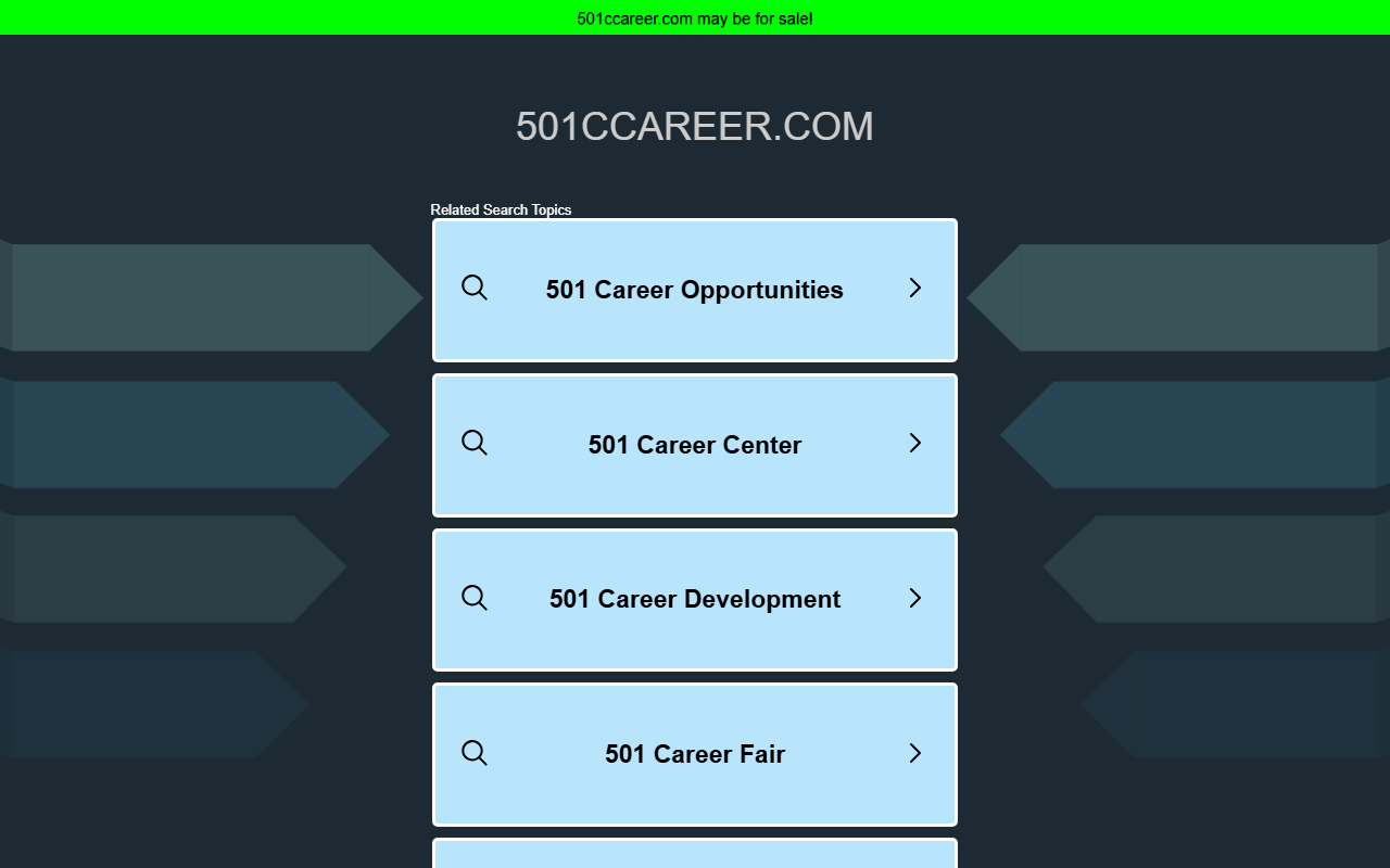 501ccareer.com screenshot