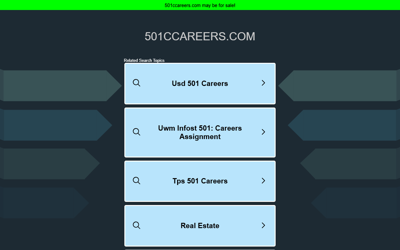 501ccareers.com screenshot