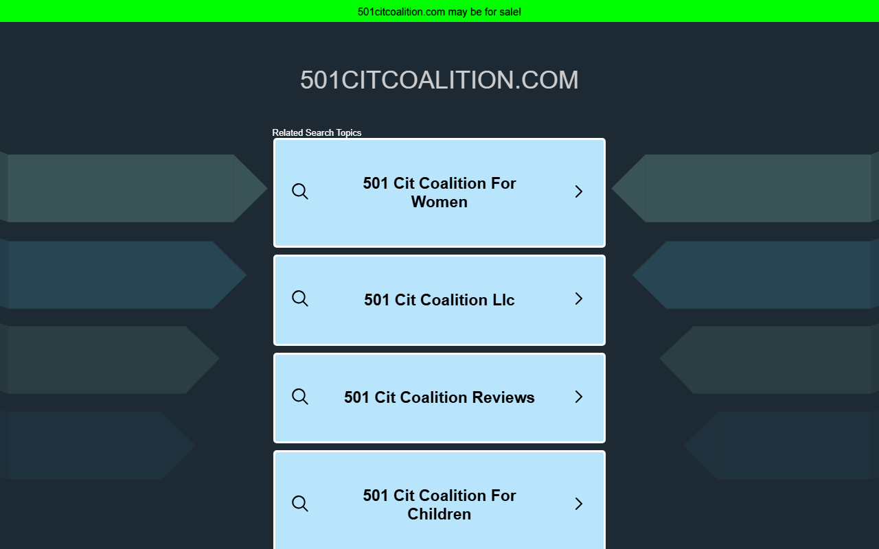 501citcoalition.com screenshot
