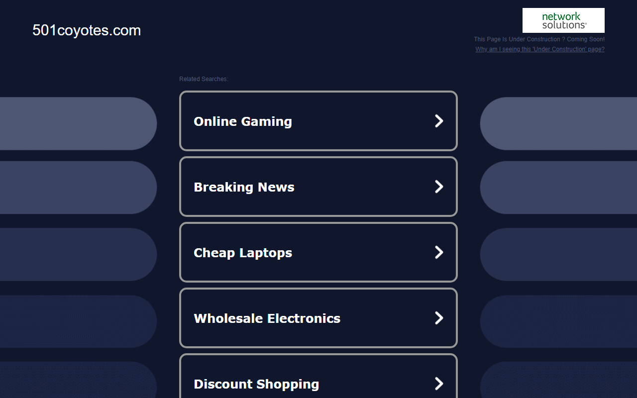 501coyotes.com screenshot