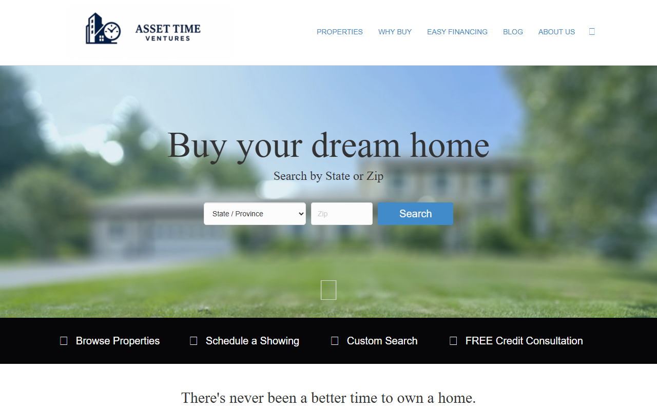 501discounthomes.com screenshot