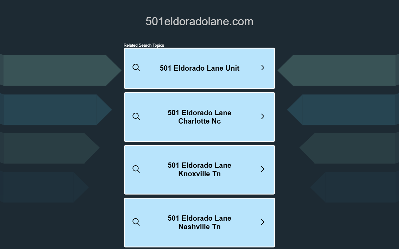501eldoradolane.com screenshot