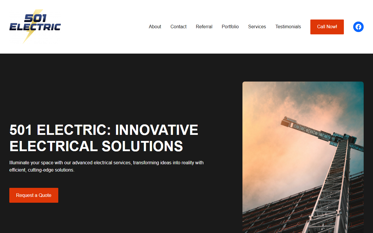 501electric.com screenshot