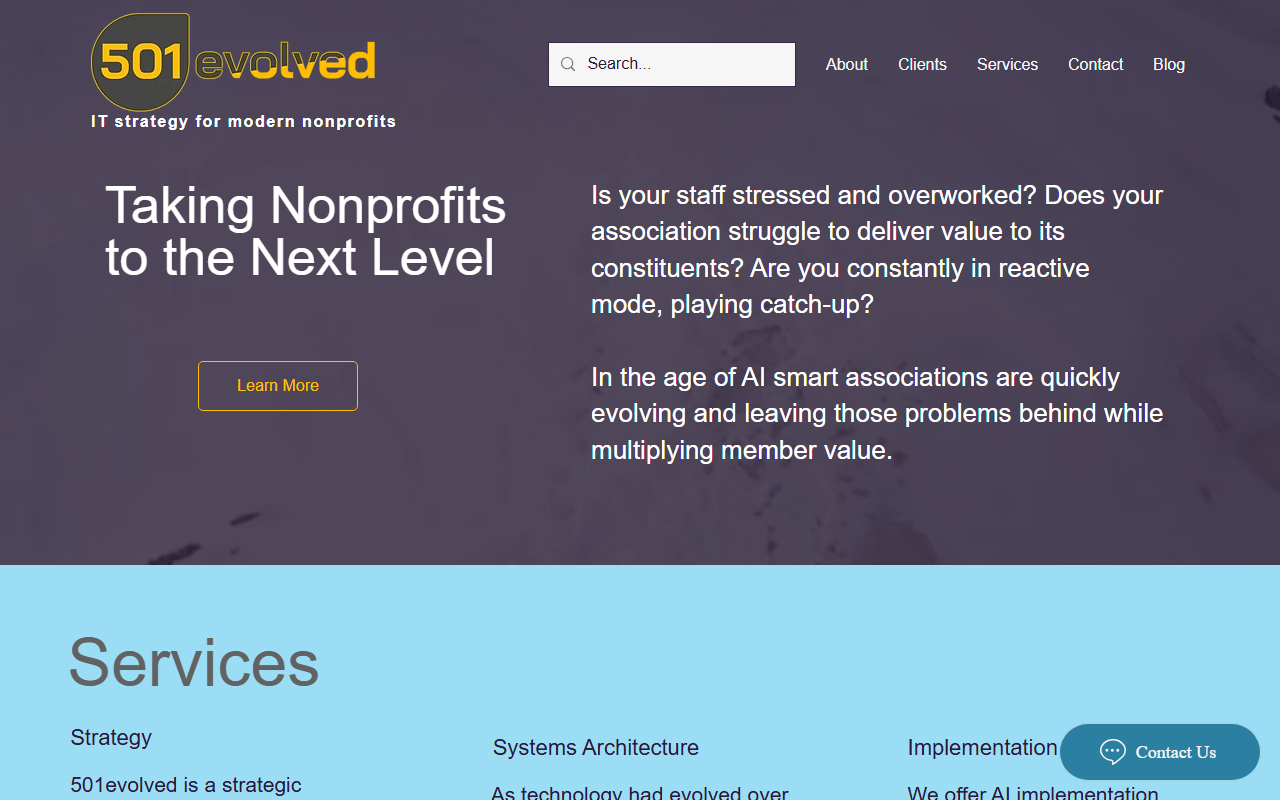 501evolved.com screenshot