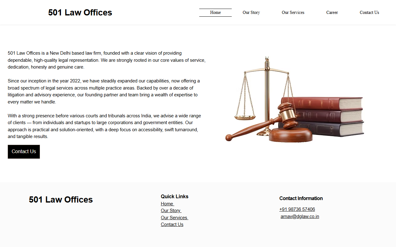501lawoffices.com screenshot