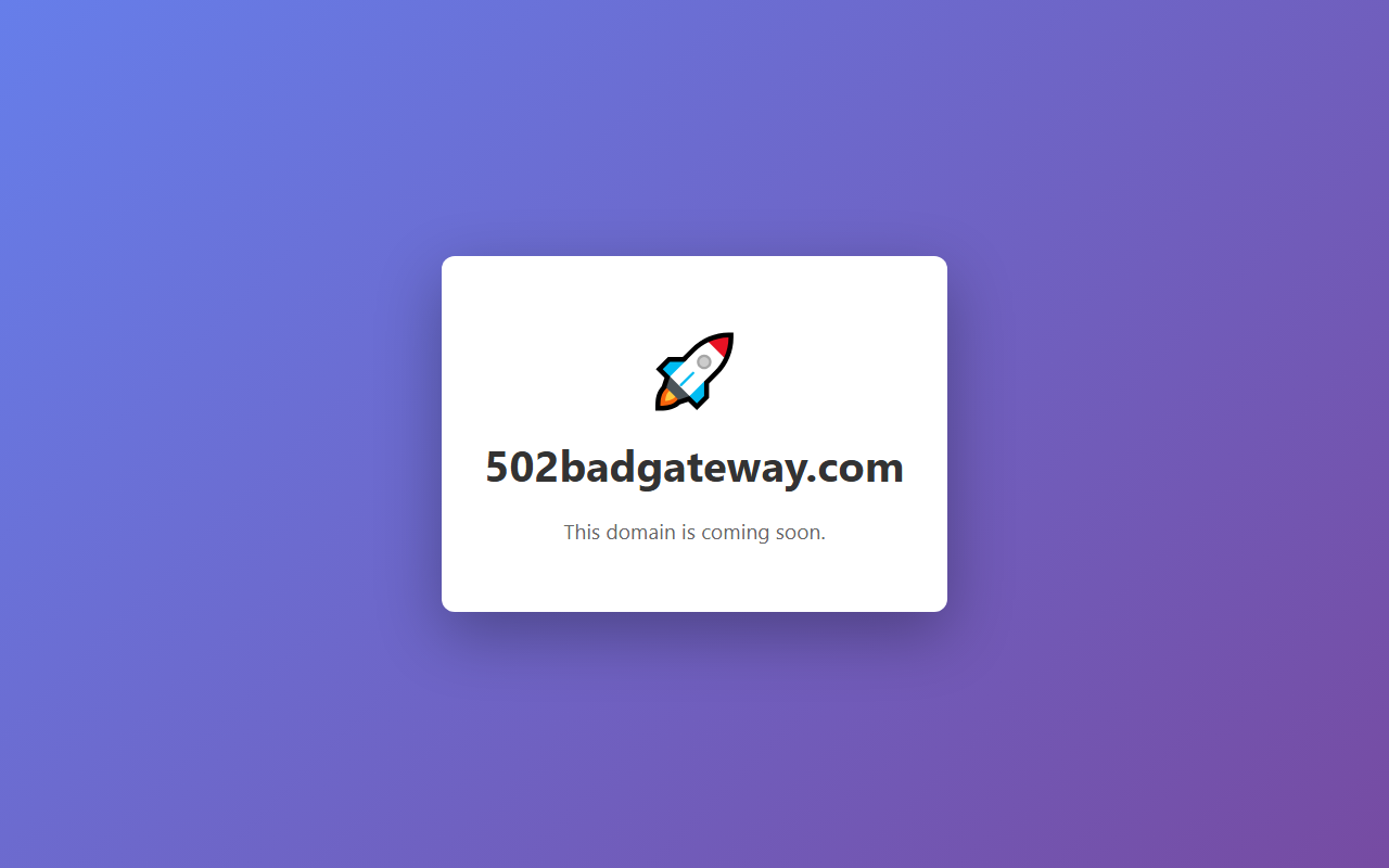 502badgateway.com screenshot