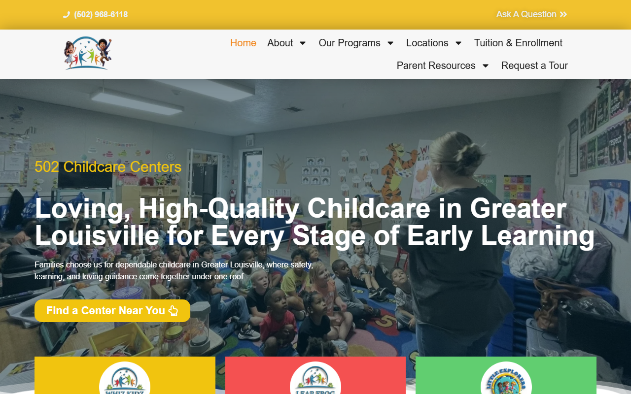 502childcare.com screenshot