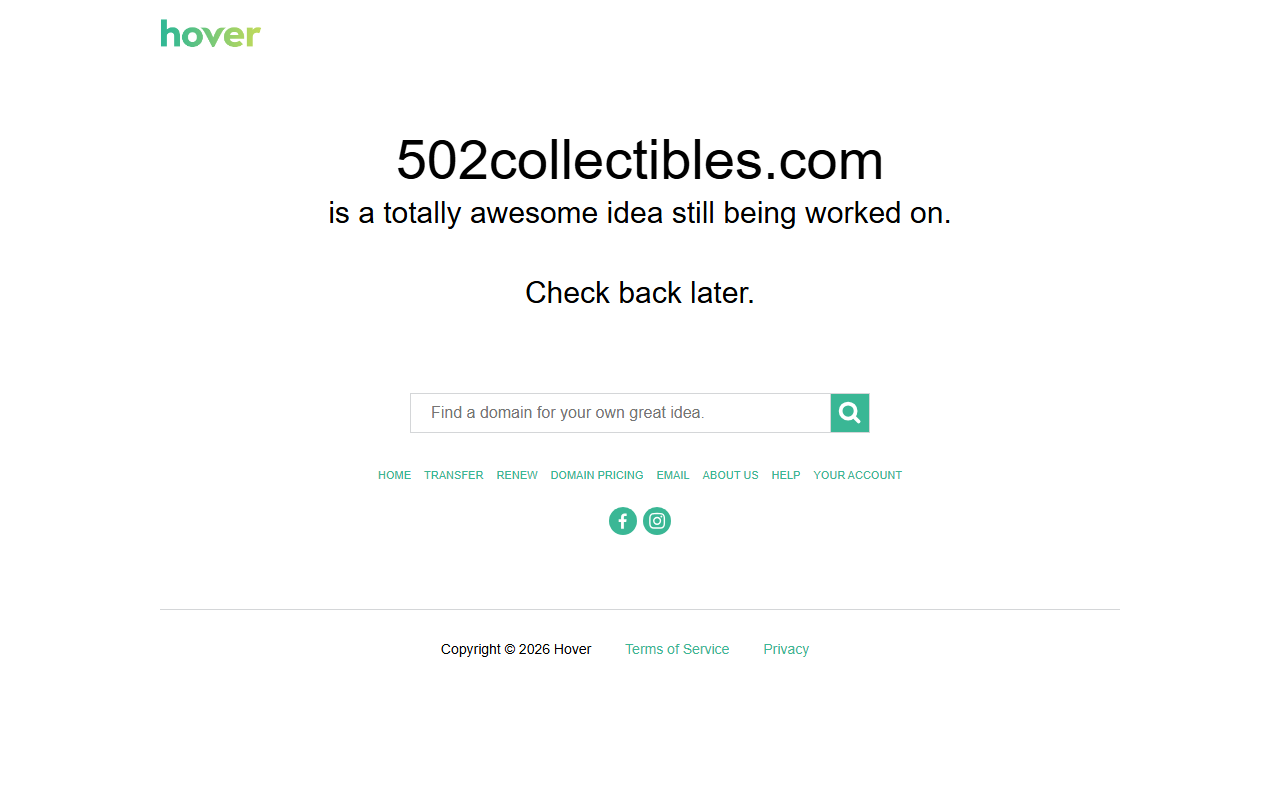 502collectibles.com screenshot