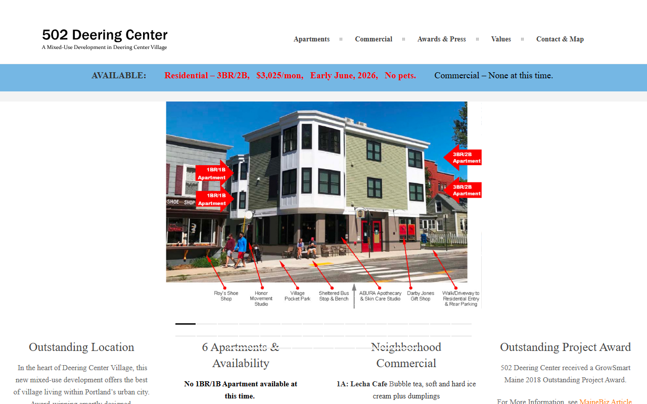 502deeringcenter.com screenshot