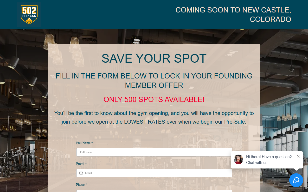 502fitness.com screenshot