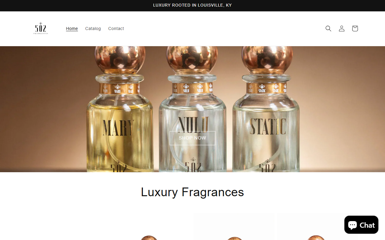502fragrances.com screenshot