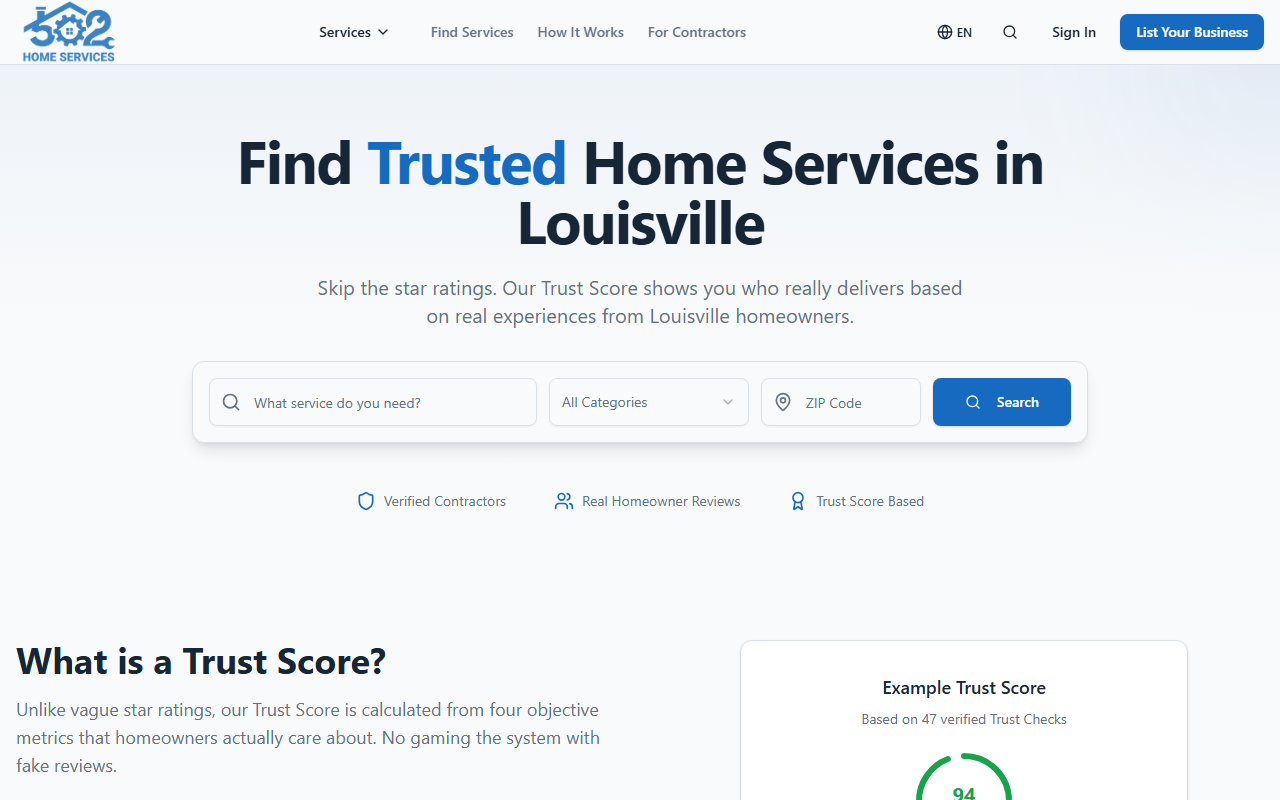 502homeservices.com screenshot