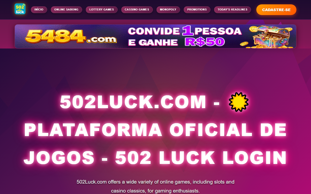 502luck502.com screenshot