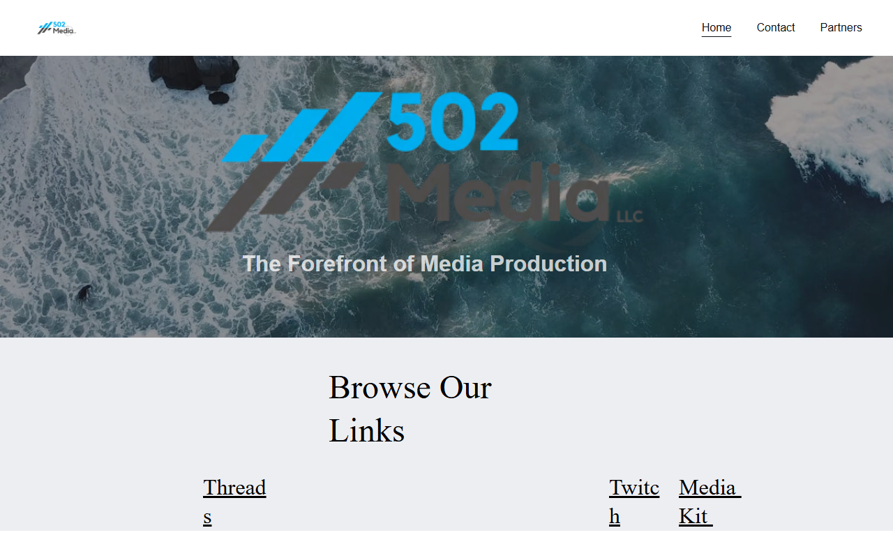 502mediallc.com screenshot