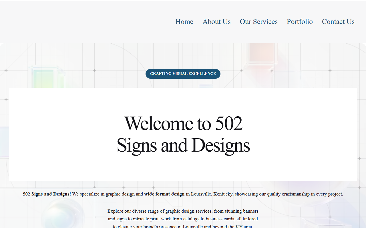 502signdesign.com screenshot