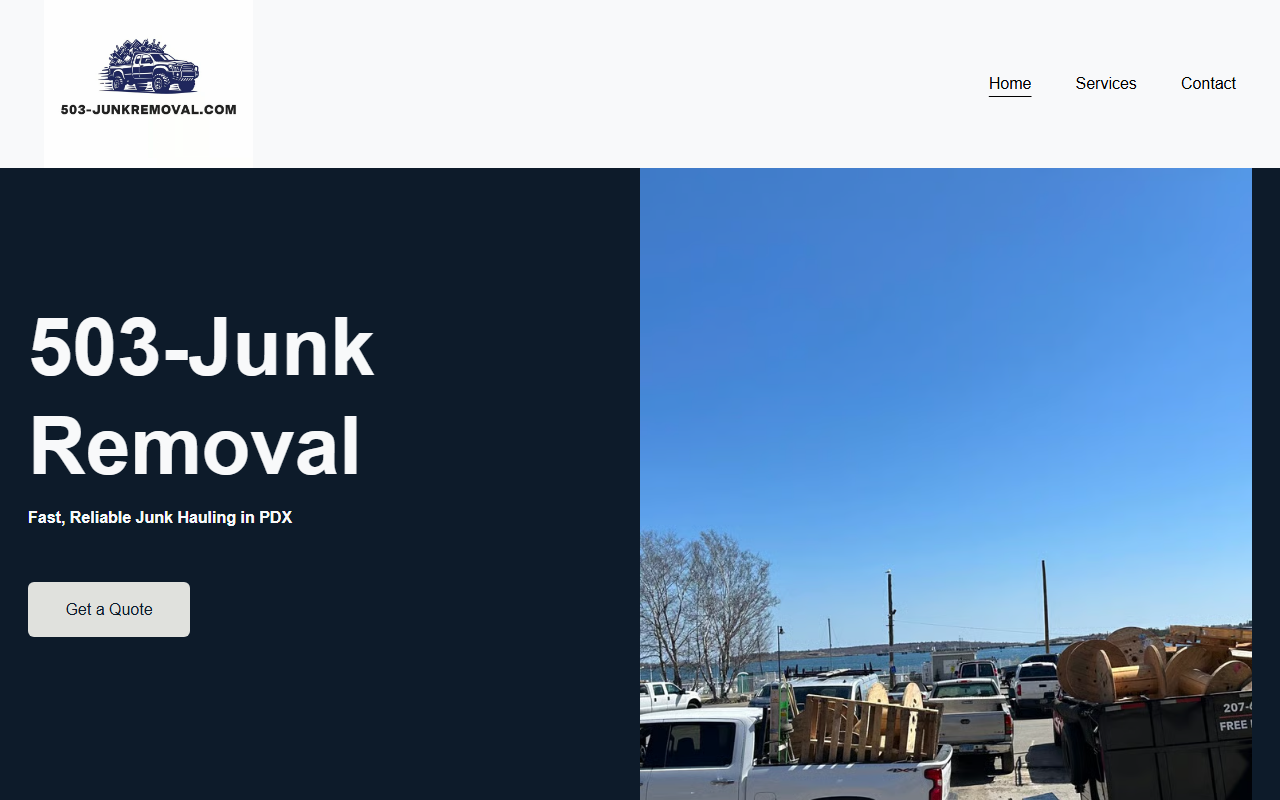 503-junkremoval.com screenshot