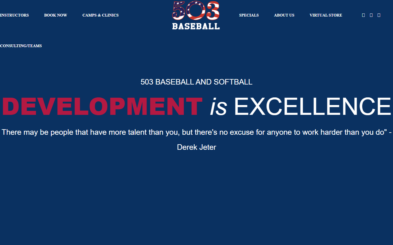 503baseball.com screenshot