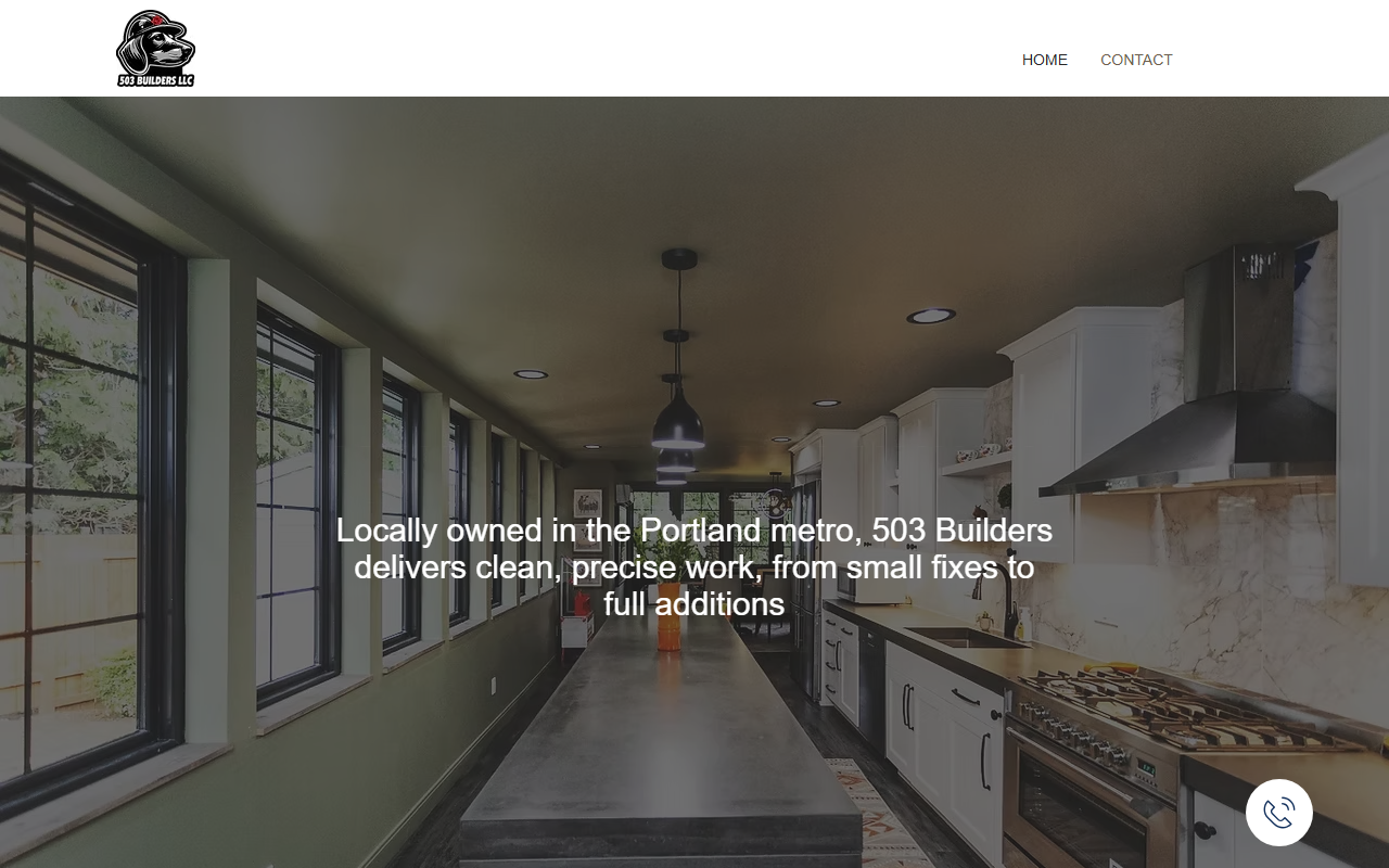 503builders.com screenshot