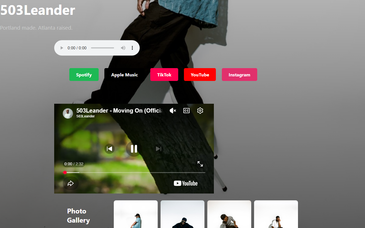 503leander.com screenshot