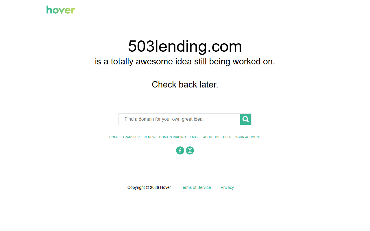 503lending.com screenshot