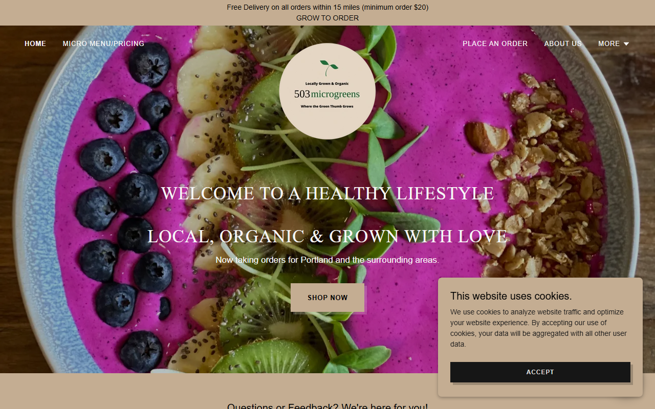503microgreens.com screenshot