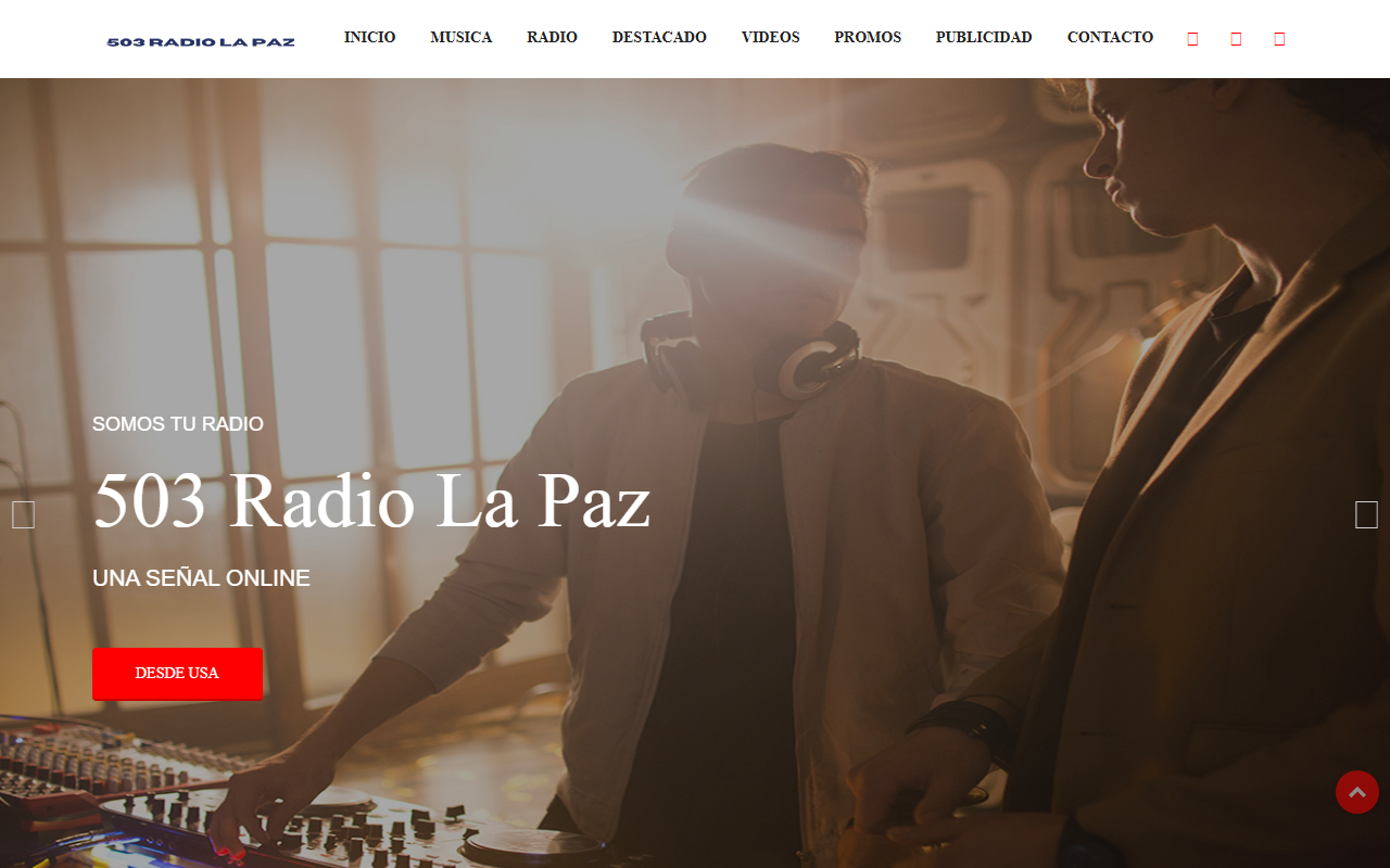 503radiolapaz.com screenshot