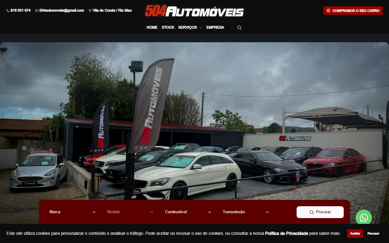 504automoveis.com screenshot