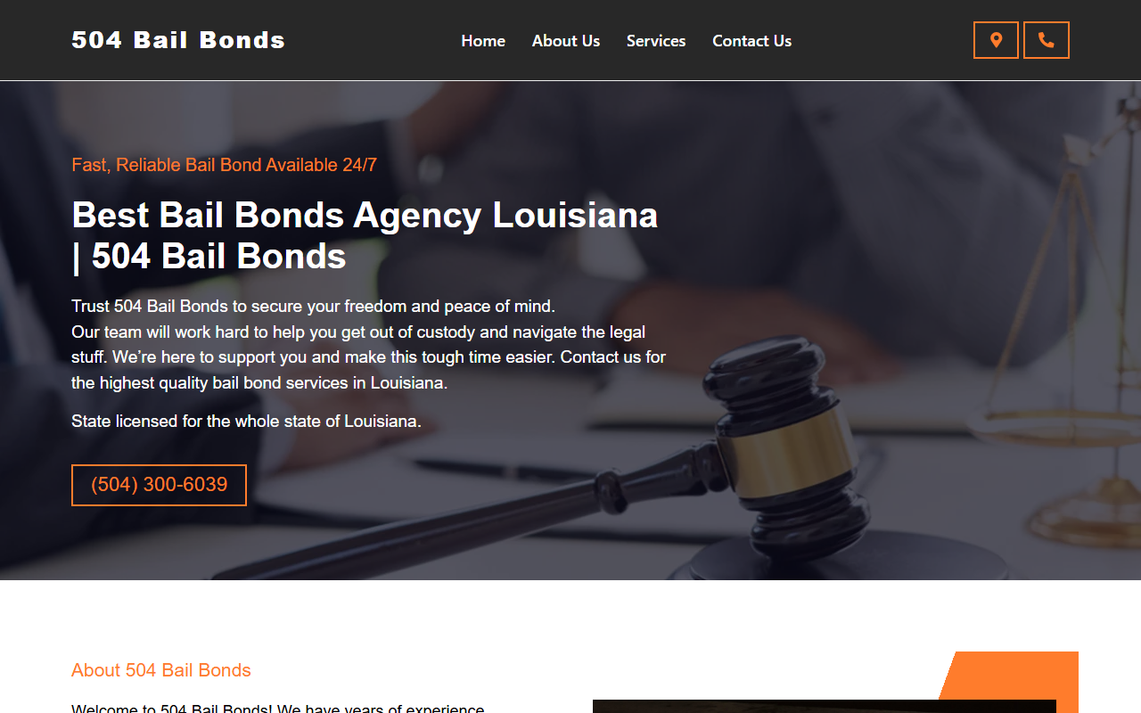 504bailbonds.com screenshot