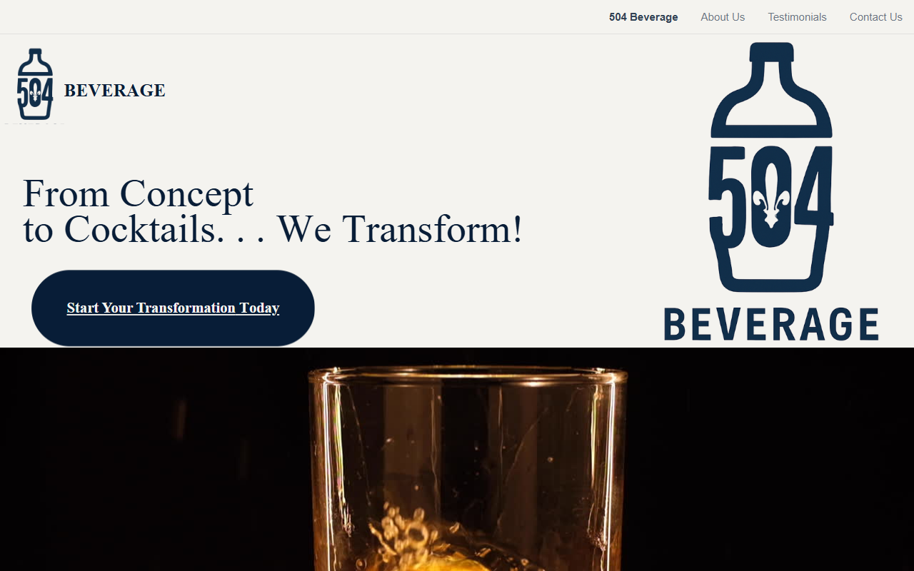 504beverage.com screenshot