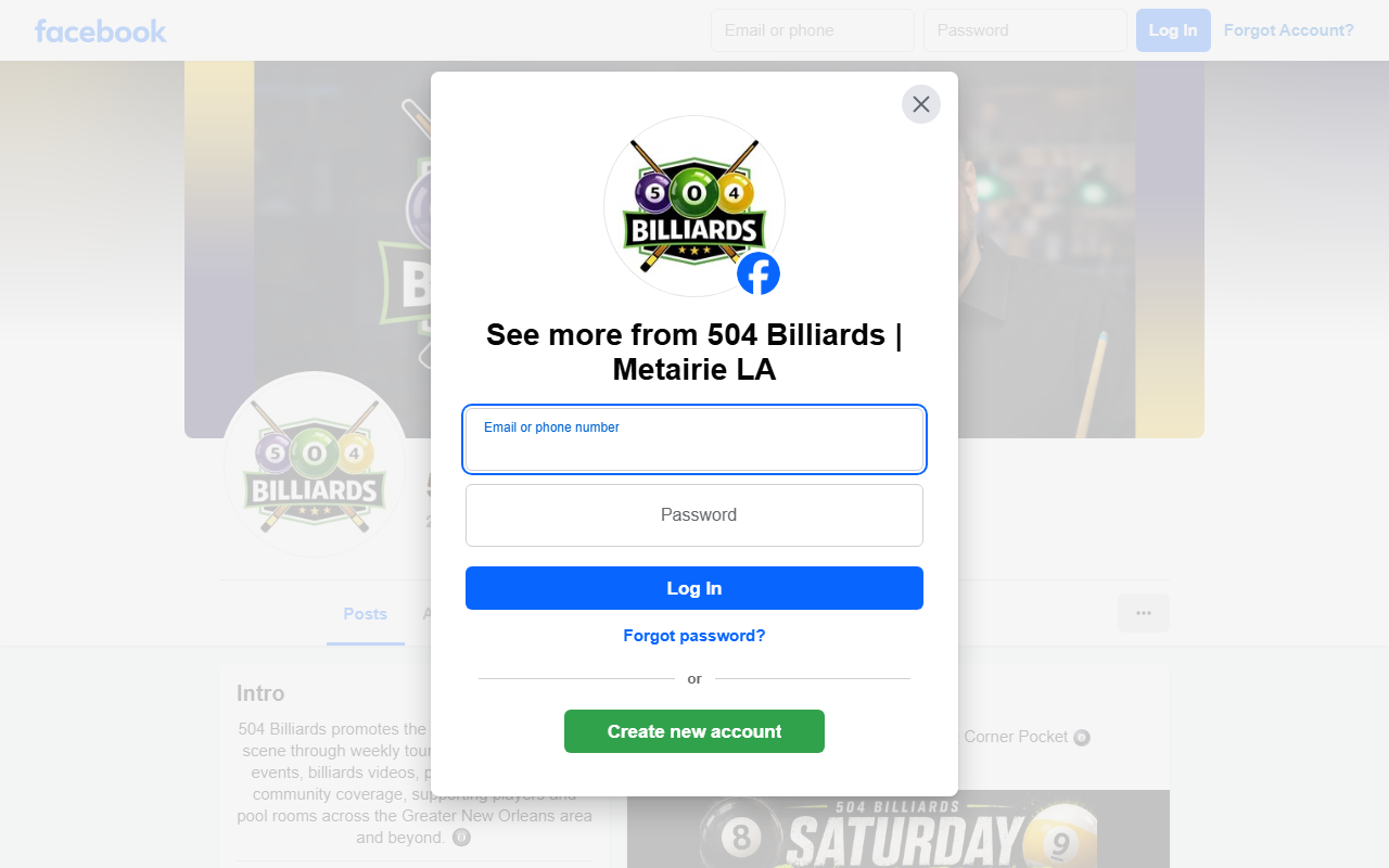 504billiards.com screenshot