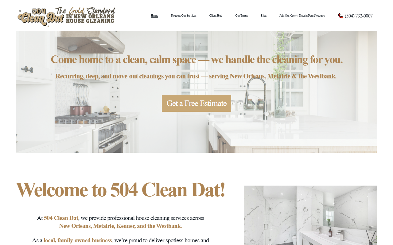 504cleandat.com screenshot