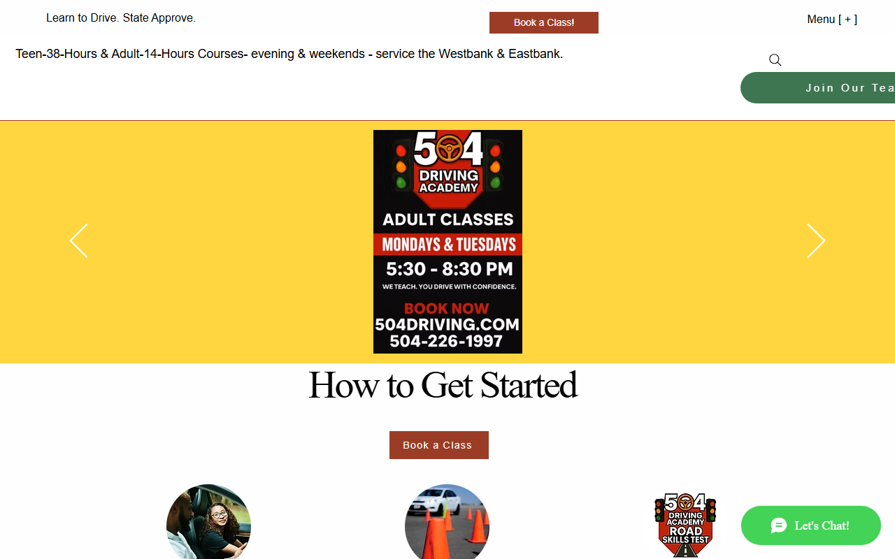 504driving.com screenshot
