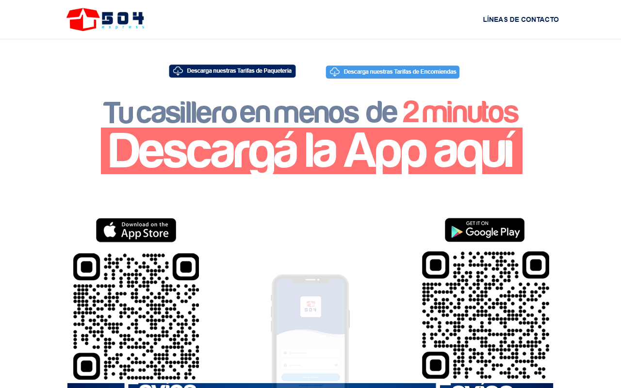 504expresshn.com screenshot