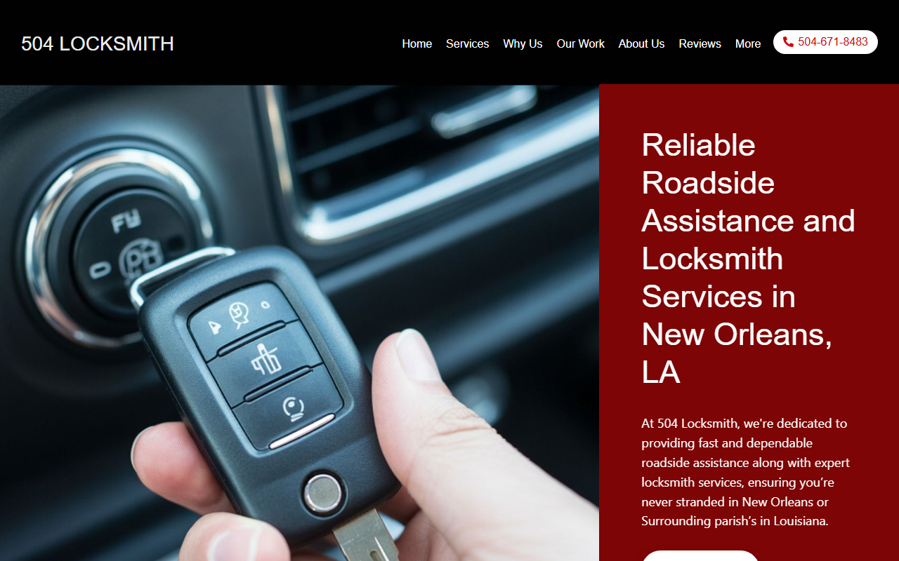 504locksmith.com screenshot