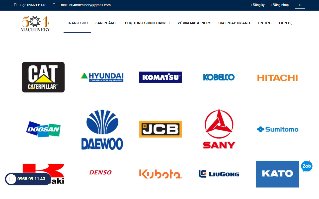 504machinery.com screenshot