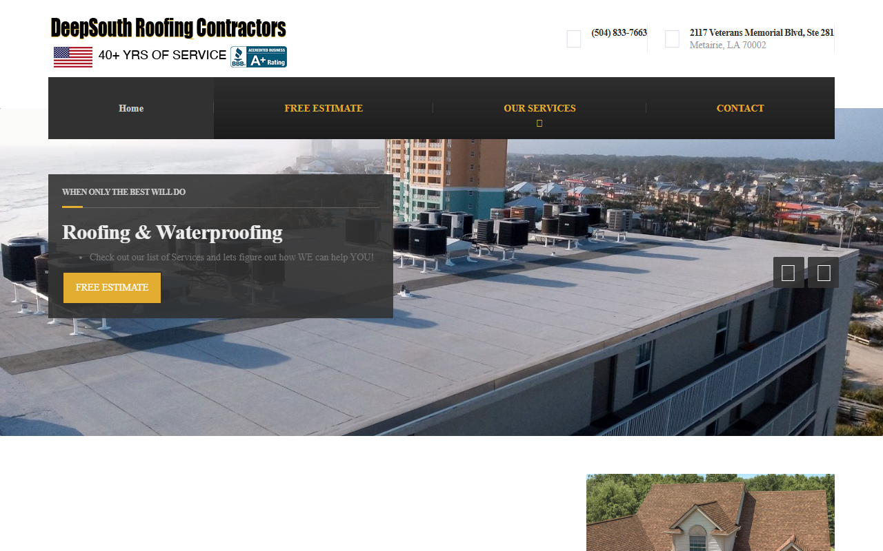 504newroof.com screenshot