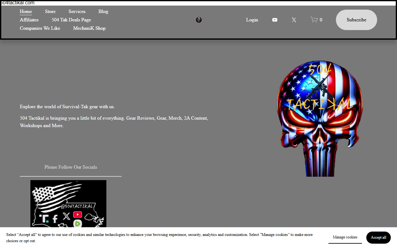 504tactikal.com screenshot