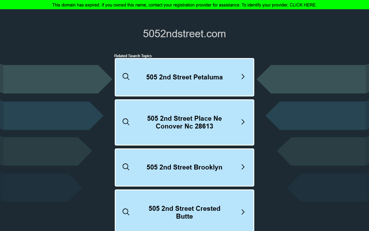 5052ndstreet.com screenshot
