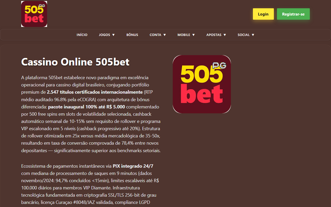 505betapplogin.com screenshot