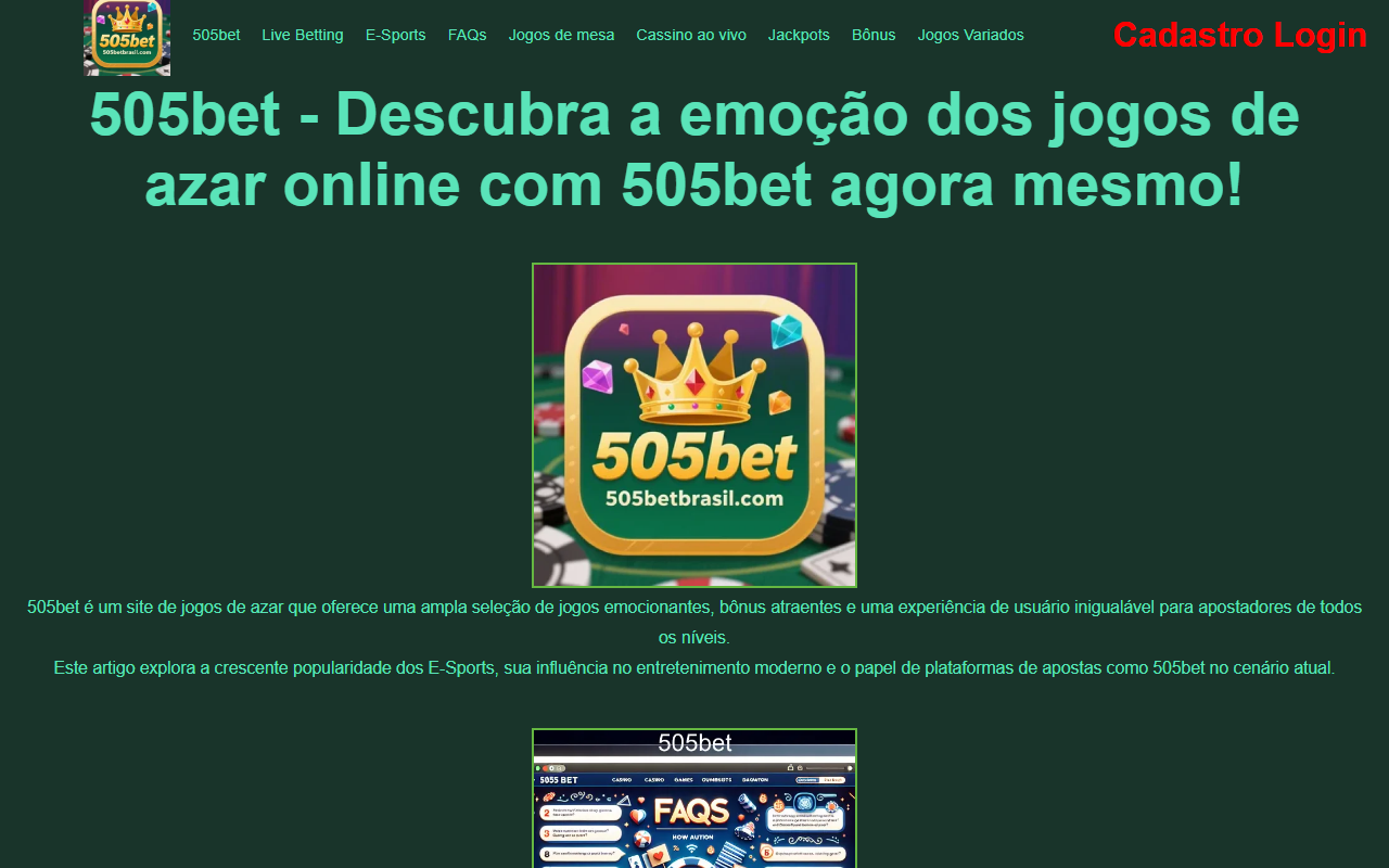 505betbrasil.com screenshot
