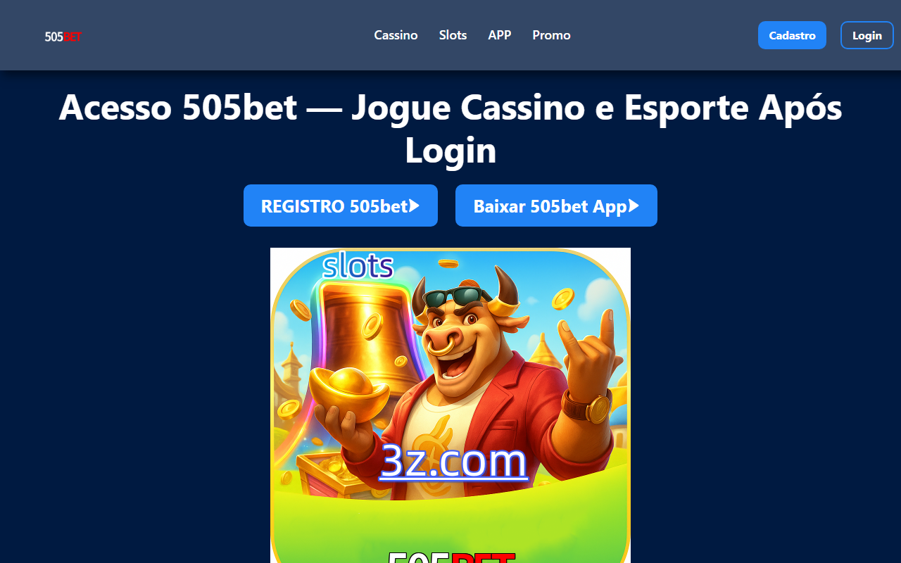 505betplataforma.com screenshot