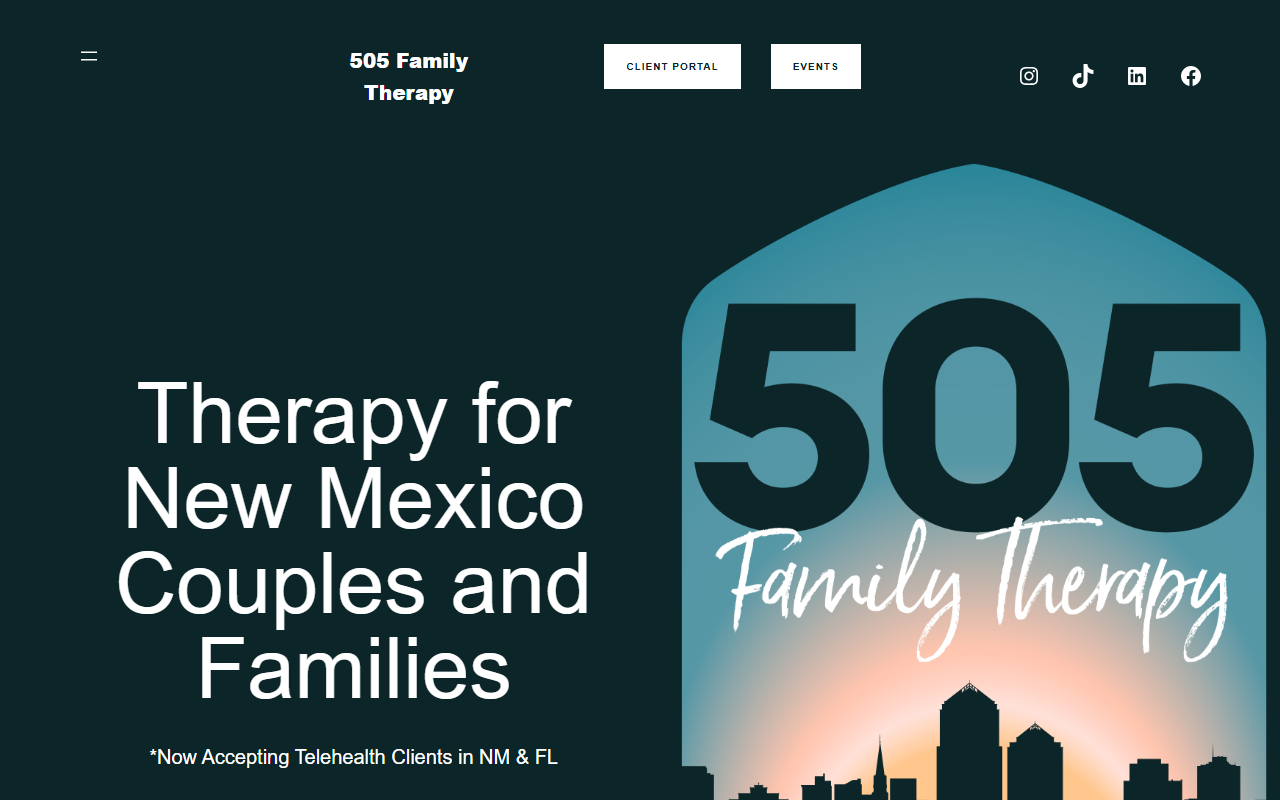 505familytherapy.com screenshot