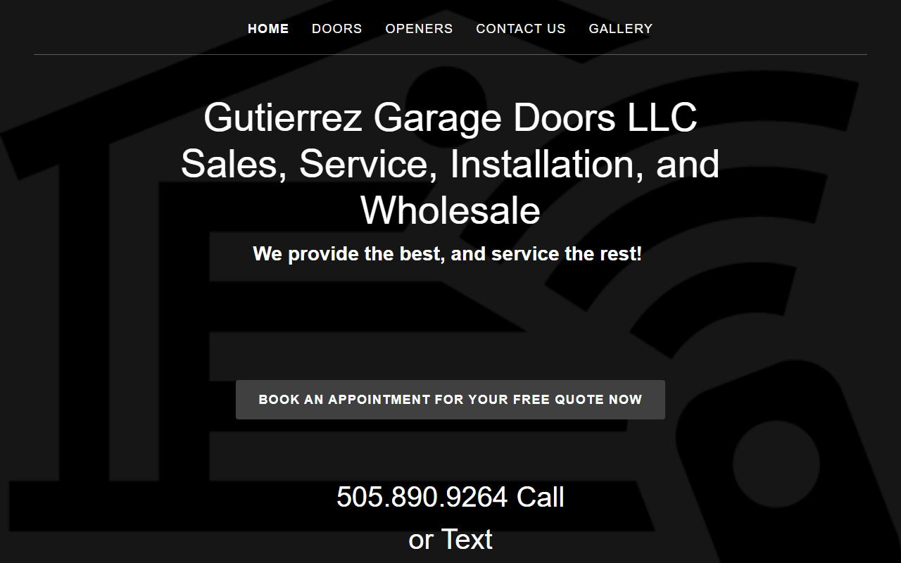 505garagedoors.com screenshot