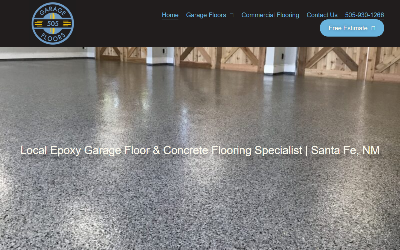 505garagefloors.com screenshot