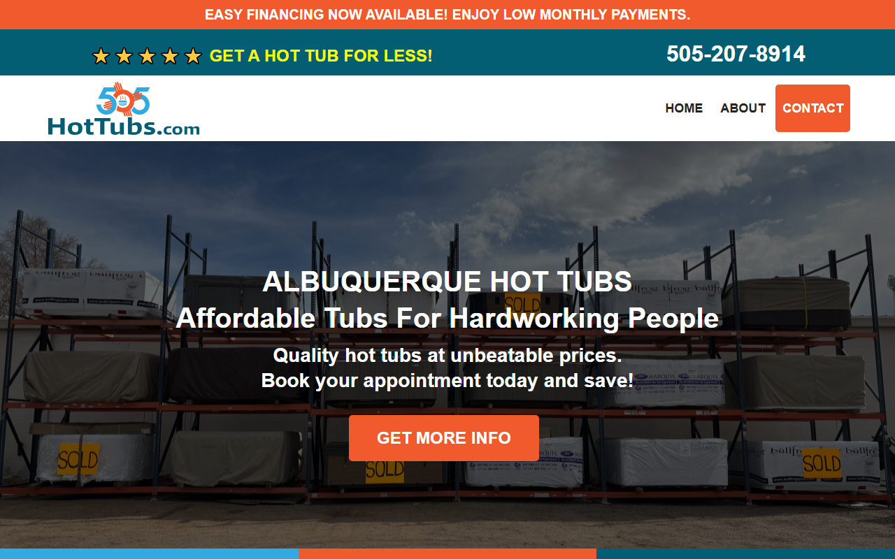 505hottubs.com screenshot