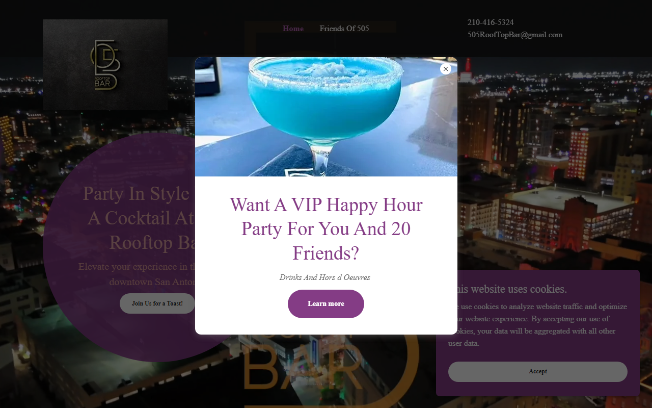 505rooftop.com screenshot